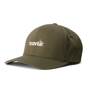 Travla Logo Flexfit Cap Olive Green