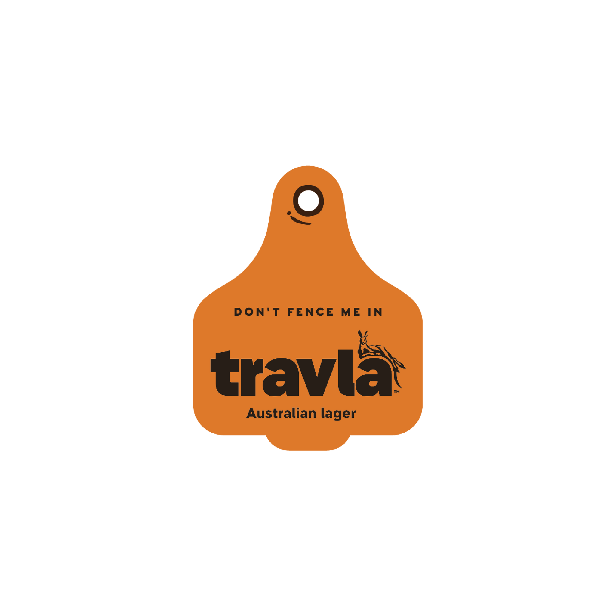 Travla Cattle Ear Tag Key Ring